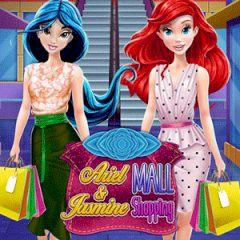 Ariel and Jasmine Mall Shopping