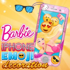 Barbie iPhone Emoji Decoration