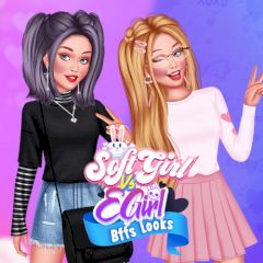 Soft Girl vs E-Girl Bffs Looks