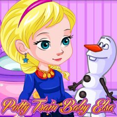Potty Train Baby Elsas
