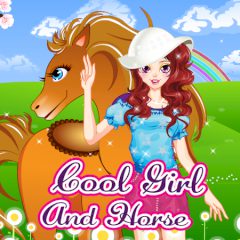 Cool Girl and Horse