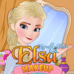 Now & Then Elsa Makeup