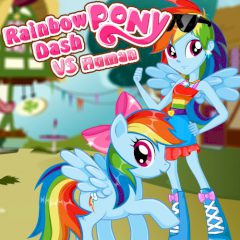 Rainbow Dash Pony vs Human