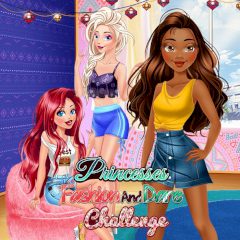 Princesses Fashion and Dare Challenge