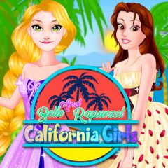 Belle and Rapunzel California Girls