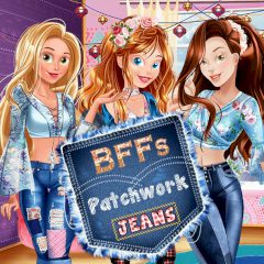 BFFs Patchwork Jeans