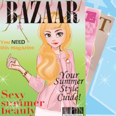 It girl: Fashion Magazine June's Cover