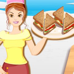 Barbie Cooking: Smoked Salmon Sandwiches