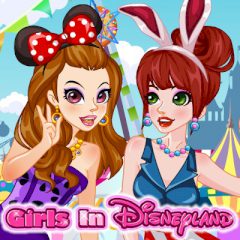 Girls in Disneyland