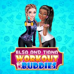 Elsa and Tiana Workout Buddies