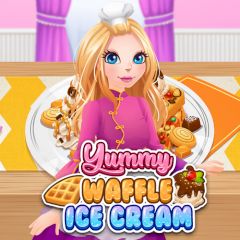 Yummy Waffle Ice Cream 🕹️ Jogue no CrazyGames