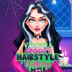 Vampira Spooky Hairstyle Challenge
