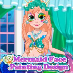 Mermaid Face Painting Design