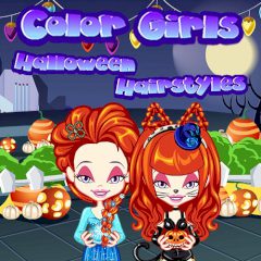 Color Girls Halloween Hairstyles