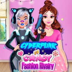 Cyberpunk vs Candy Fashion Rivalry