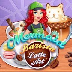Mermaid Barista Latte Art