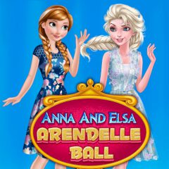 Anna and Elsa Arendelle Ball