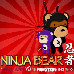 Ninja Bear & Purple Teddy vs the Monsters under the Bed