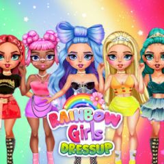 Rainbow Girls Dress up Challenge