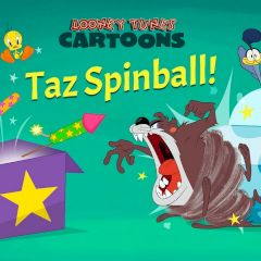 Looney Tunes Cartoons Taz Spinball!