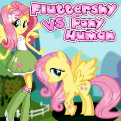 Fluttershy Pony vs Human